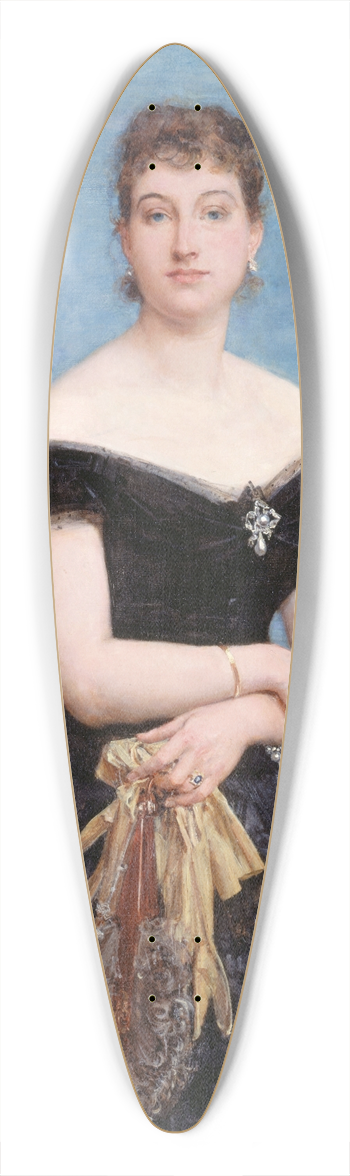 Paul-Jacques-Aim Baudry - Madame Louis Singer 39.3 inch art pintail longboard deck