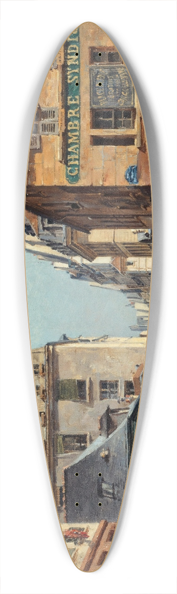 Paul-Joseph-Victor Dargaud - La Rue Saint-Paul 39.3 inch art pintail longboard deck