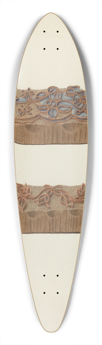 Paul Kelly - Printing Blocks 39.3 inch art pintail longboard deck