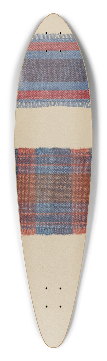 Paul Kelly - Textile Samples 39.3 inch art pintail longboard deck