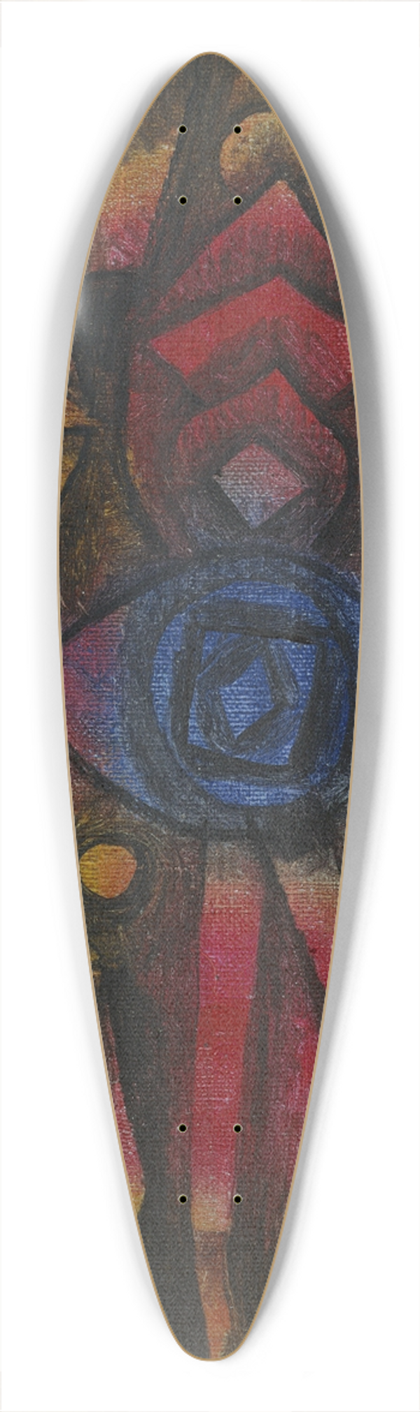 Paul Klee - Collection of Figurines 39.3 inch art pintail longboard deck