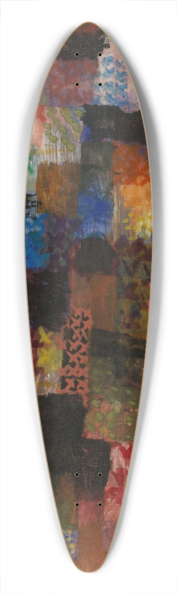 Paul Klee - Deep Pathos 39.3 inch art pintail longboard deck