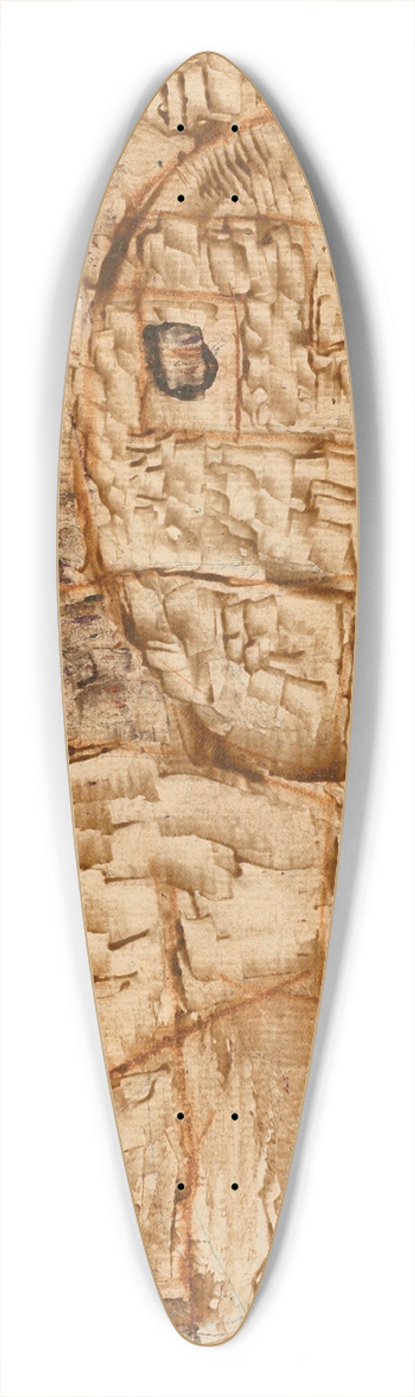Paul Klee - Hrender 39.3 inch art pintail longboard deck