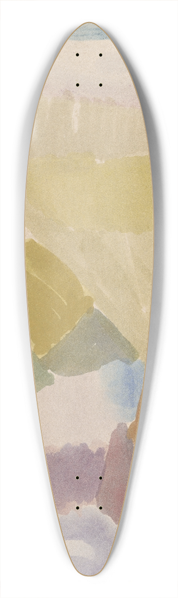 Paul Klee - Interieur mit der Uhr (Interior with the Clock) 39.3 inch art pintail longboard deck