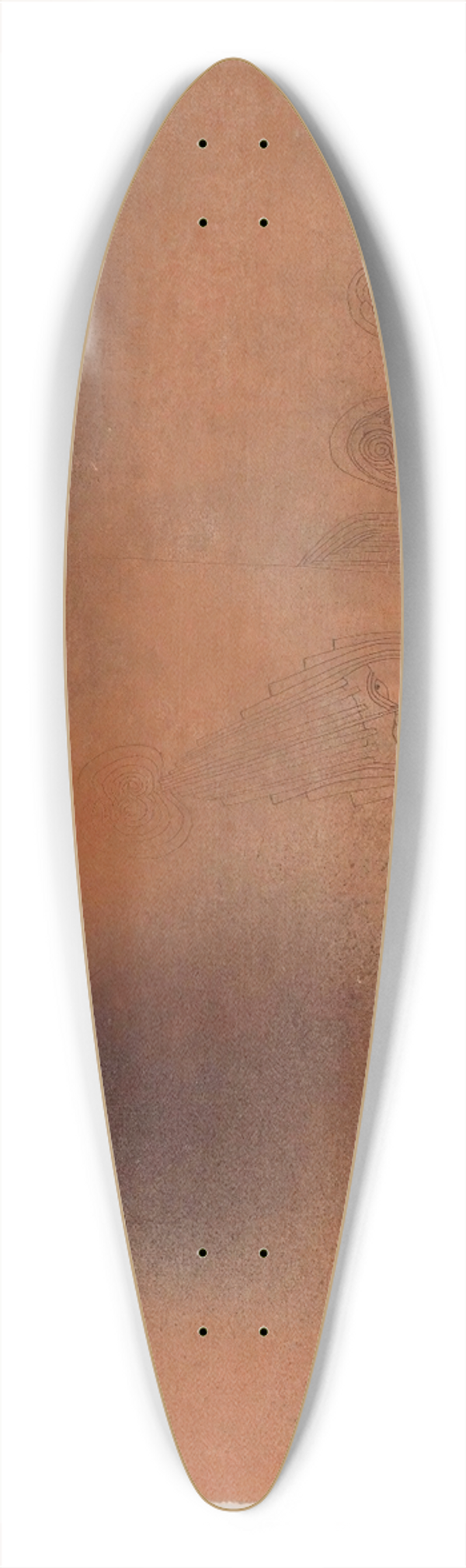 Paul Klee - Owl Comedy 39.3 inch art pintail longboard deck