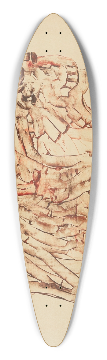 Paul Klee - Sans titre 39.3 inch art pintail longboard deck
