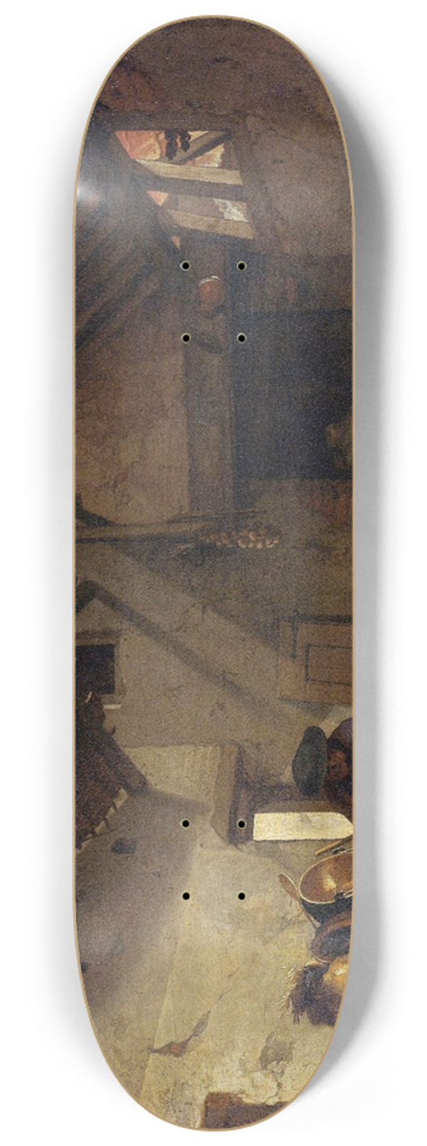 Abraham Bloemaert - The Rest on the Flight into Egypt 8.25 inch art skate deck