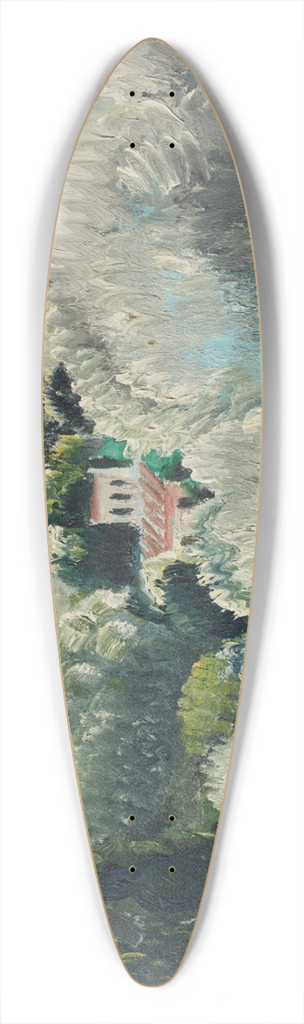 Paul Kleinschmidt - Landschaft vor Sturm 39.3 inch art pintail longboard deck