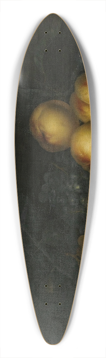 Paul Ligeois - Still life with peaches, plums, grapes and figs on a marble ledge 39.3 inch art pintail longboard deck