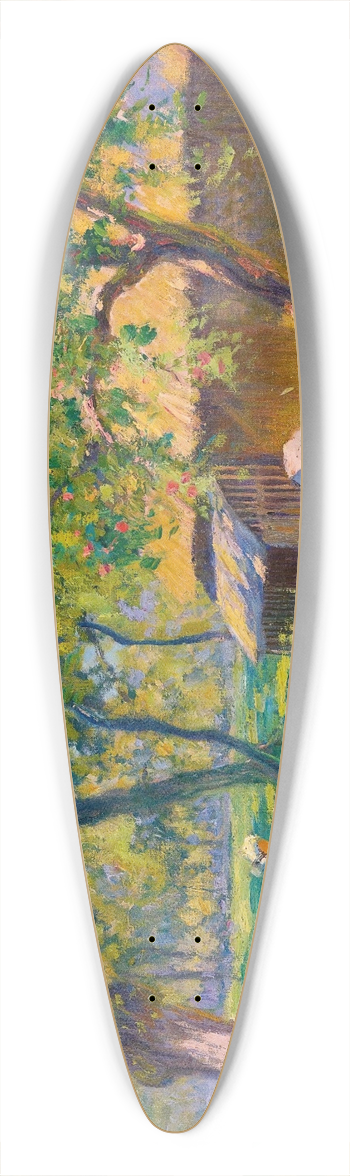 Paul Madeline - Cour De Ferme 39.3 inch art pintail longboard deck