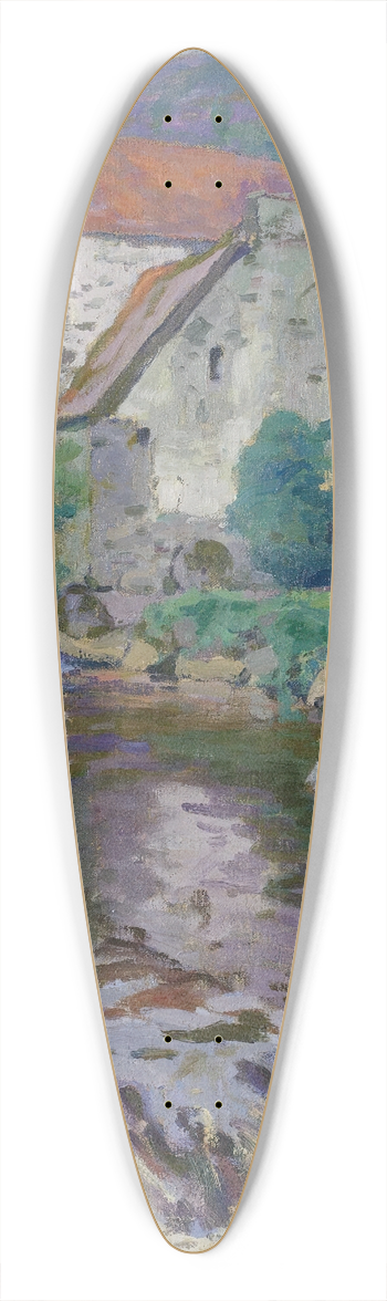 Paul Madeline - La Sdelle Au Moulin Barrat 39.3 inch art pintail longboard deck