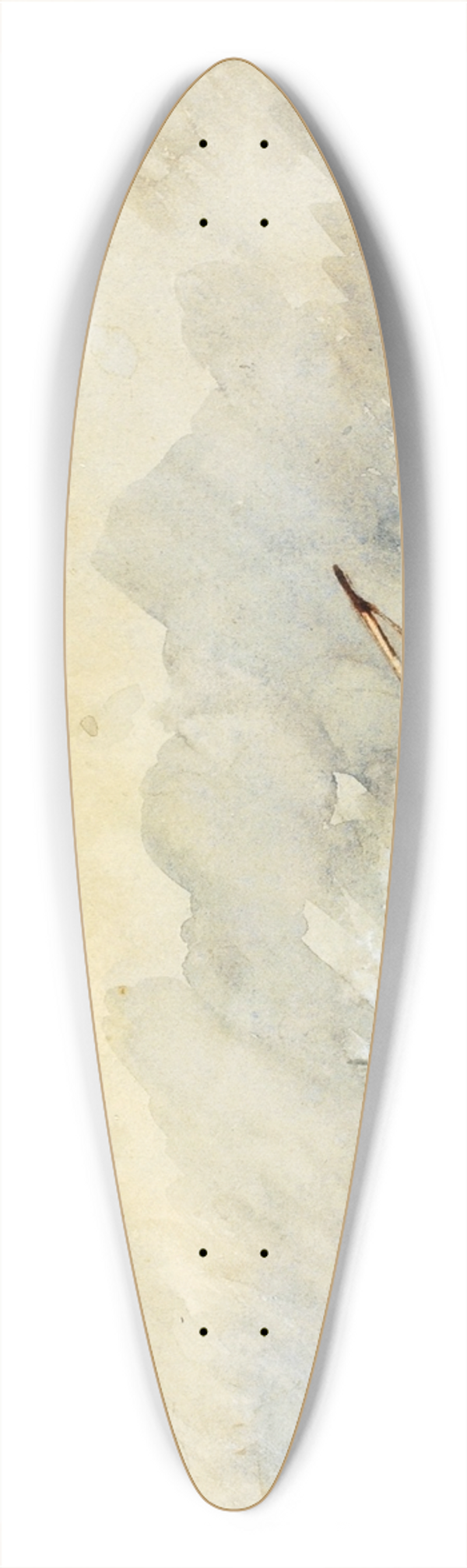 Paul Marny - Marine View 39.3 inch art pintail longboard deck
