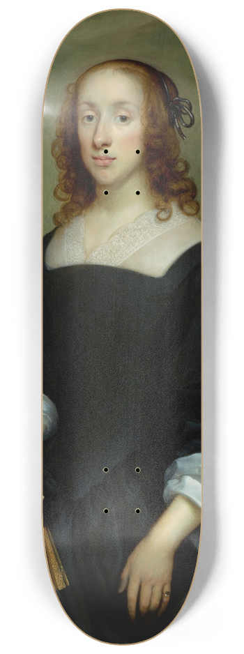 Cornelis Jonson van Ceulen - Portrait of a Lady 8.25 inch art skate deck