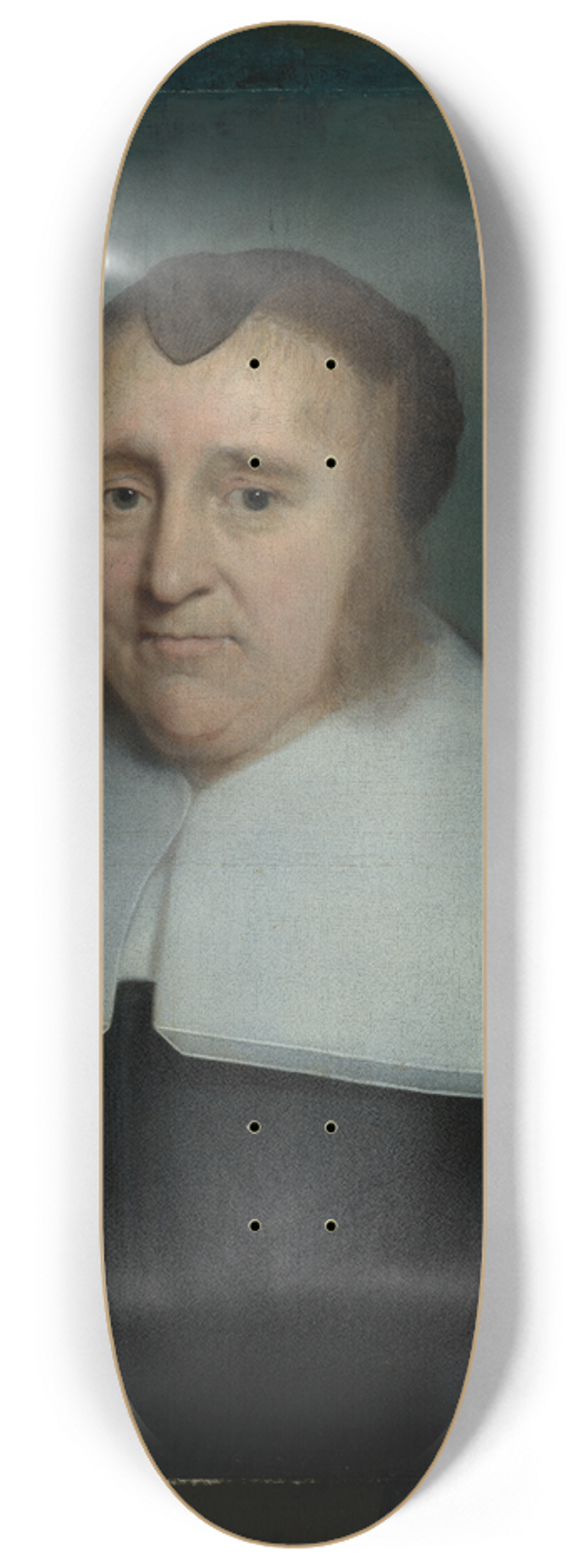 Cornelis Jonson van Ceulen - Portrait of an elderly lady 8.25 inch art skate deck