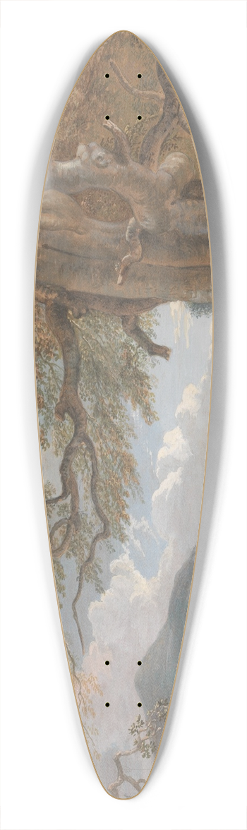 Paul Sandby - Bridgenorth, Shropshire 39.3 inch art pintail longboard deck