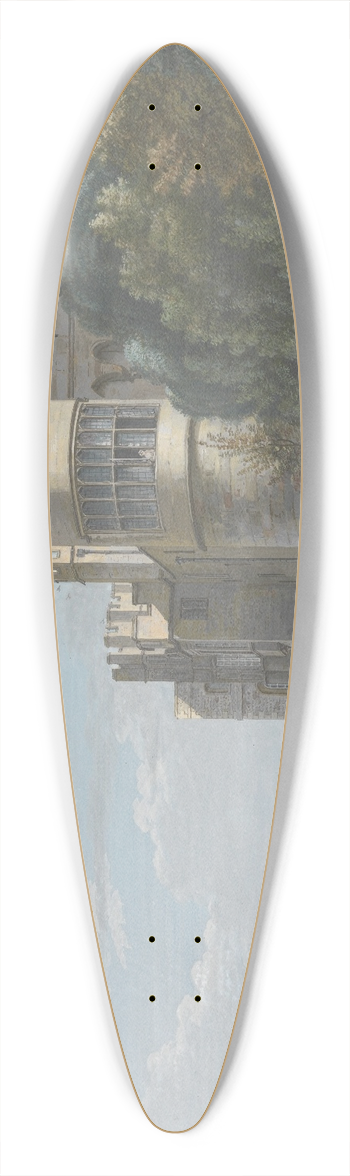 Paul Sandby - The North Terrace, Looking East 39.3 inch art pintail longboard deck