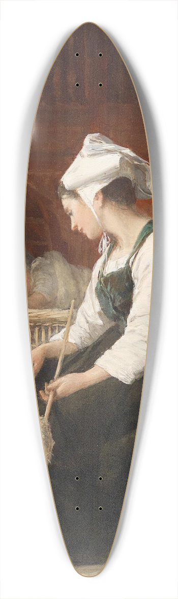 Paul Seignac - Die junge Mutter 39.3 inch art pintail longboard deck