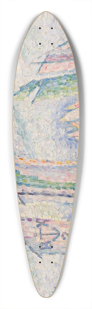 Paul Signac - Le Chenal de la Rochelle 39.3 inch art pintail longboard deck