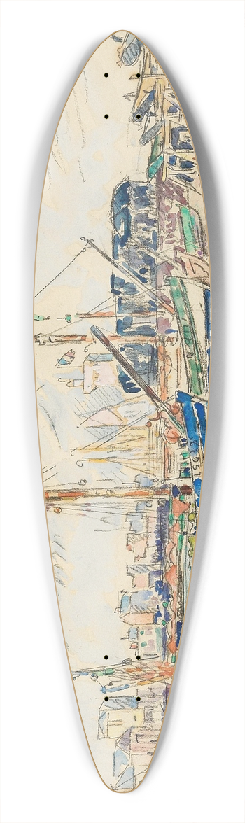 Paul Signac - Sables dOlonne 39.3 inch art pintail longboard deck