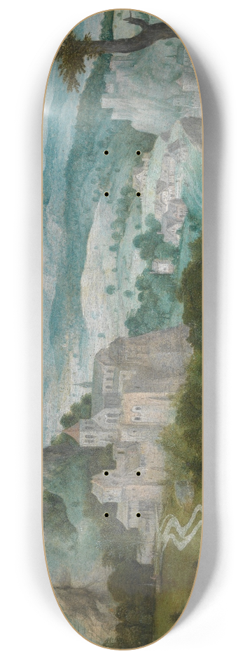 Cornelis Massijs - Landscape with Saint Jerome 8.25 inch art skate deck