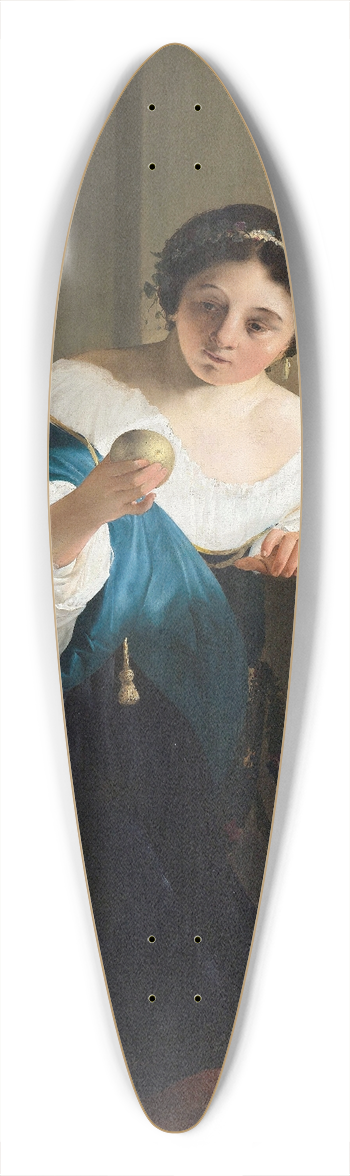 Paulus Bor - Cydippe With The Apple of Acontius 39.3 inch art pintail longboard deck