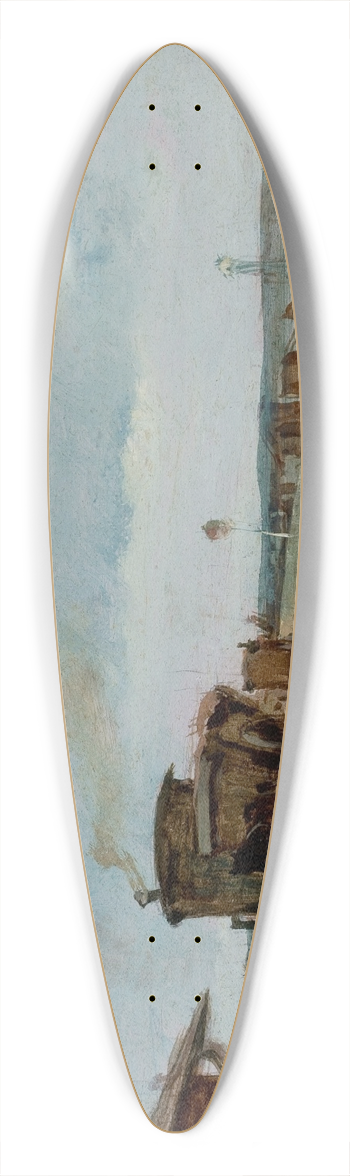 Paul Vernon - French Country Landscape 39.3 inch art pintail longboard deck