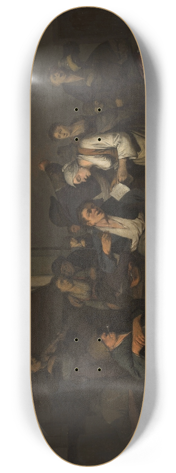 Cornelis Pietersz. Bega - Merry-making in a tavern 8.25 inch art skate deck
