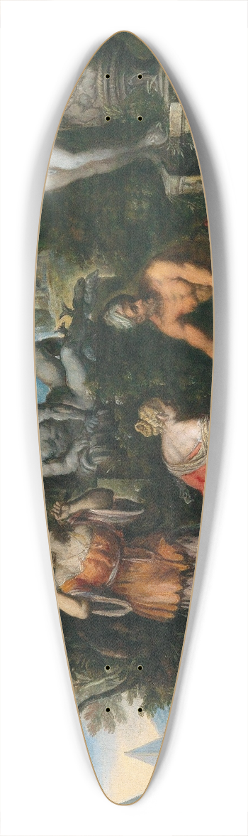 Pauwels Franck - The Finding of Moses 39.3 inch art pintail longboard deck