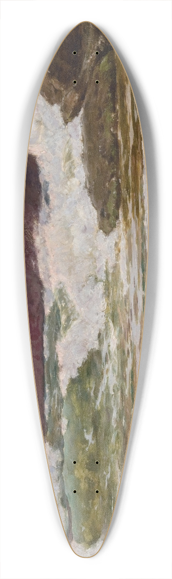 Pavel Alexandrovich Svedomsky - Red Sky 39.3 inch art pintail longboard deck