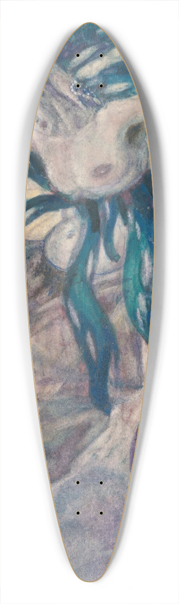 Pavel Tchelitchew - DancingFigure 39.3 inch art pintail longboard deck