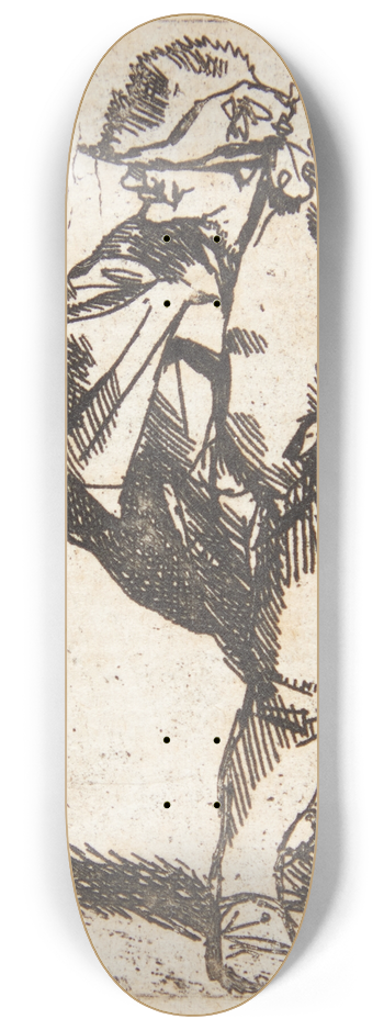 Cornelis Pietersz. Bega - Stende mand med hjre hnd stukket ind under frakken 8.25 inch art skate deck