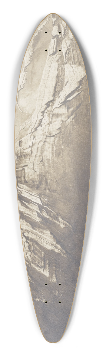 Peder Balke - From Nordland 39.3 inch art pintail longboard deck