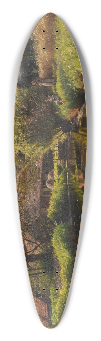 Peder Mrk Mnsted - Flusslandschaft im Spreewald 39.3 inch art pintail longboard deck