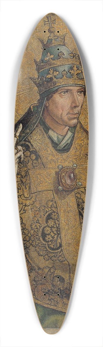 Pedro Berruguete - Saint Gregory the Pope 39.3 inch art pintail longboard deck