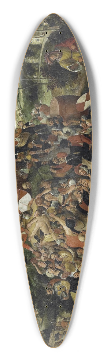 Peeter Baltens - The St Martins Day Kermis 39.3 inch art pintail longboard deck