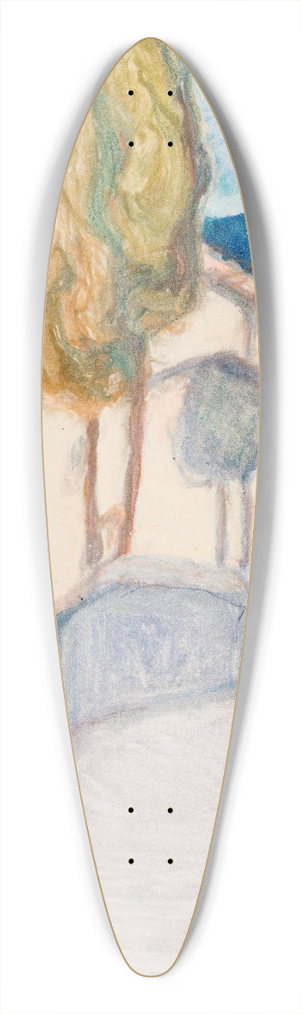 Pekka Halonen - Florence, Viale dei Colli 39.3 inch art pintail longboard deck