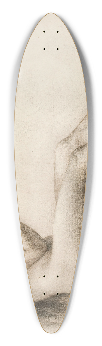 Pekka Halonen - Seated Female Model 39.3 inch art pintail longboard deck