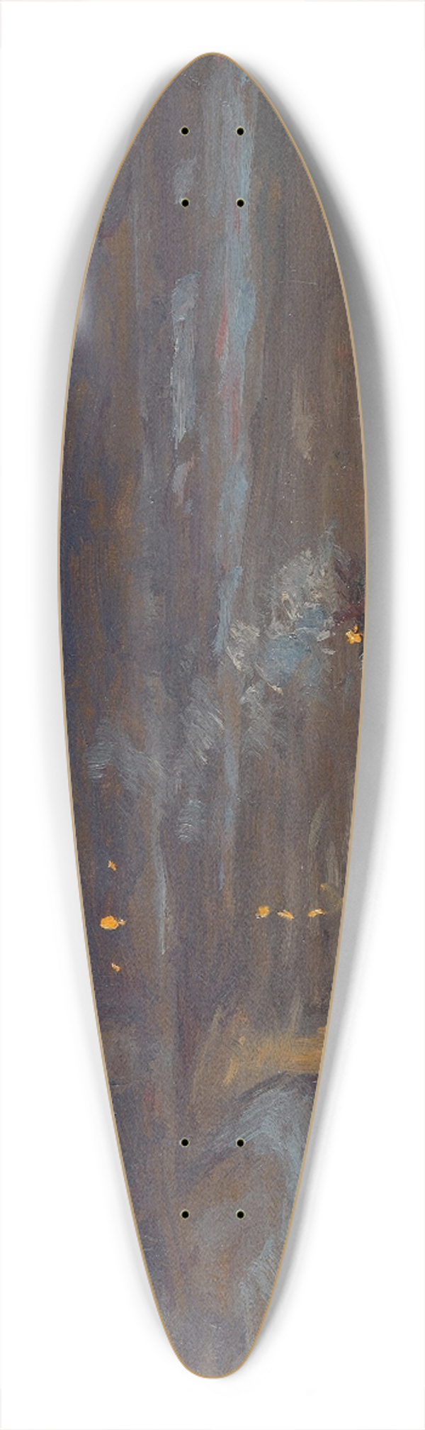 Per Ekstrm - Winter Night by the Stockholm Strm 39.3 inch art pintail longboard deck