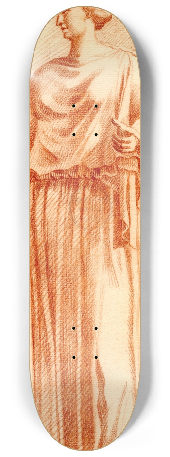 Cornelis Pronk - Beeld van staande vrouw met staf in haar hand 8.25 inch art skate deck