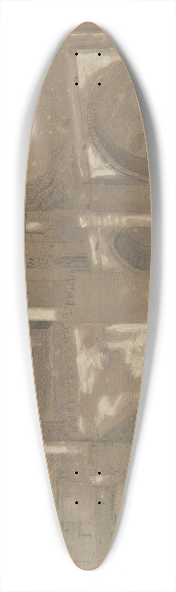 Peter Burnitz - Toledo 39.3 inch art pintail longboard deck
