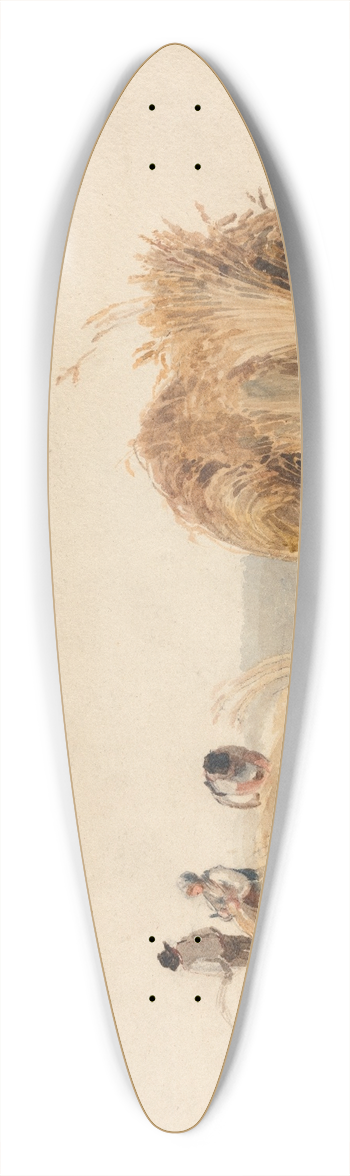 Peter DeWint - The Cornfield 39.3 inch art pintail longboard deck