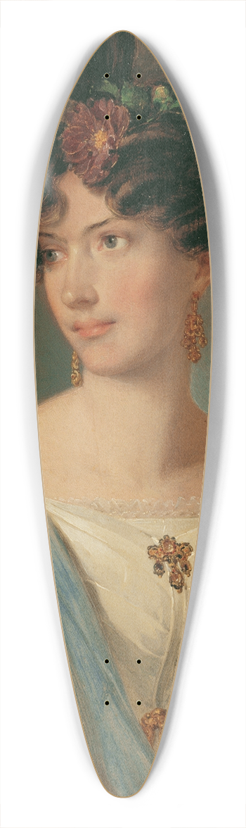 Peter Fendi - Damenportrt 39.3 inch art pintail longboard deck