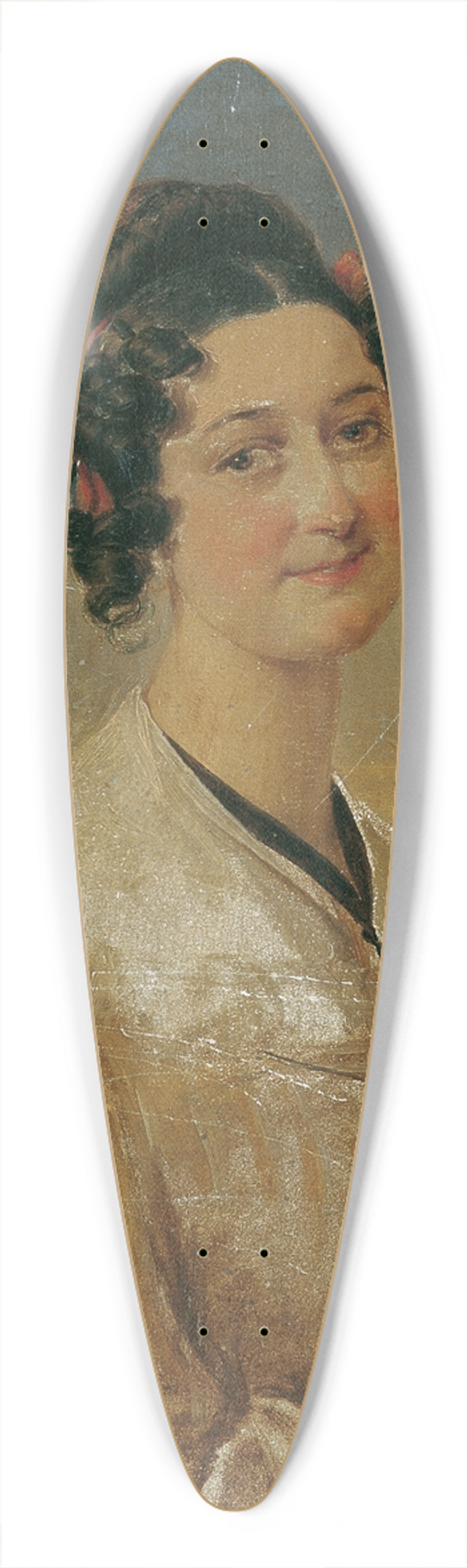 Peter Fendi - Elisabeth Konopasek 39.3 inch art pintail longboard deck