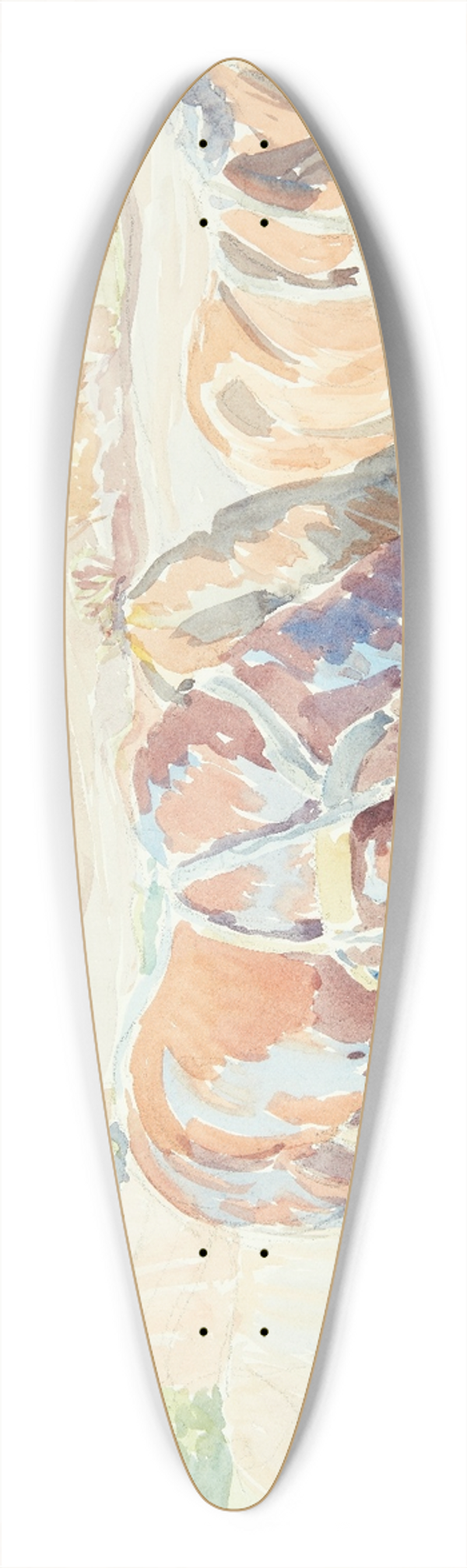 Peter Hansen - Heste p marken 39.3 inch art pintail longboard deck