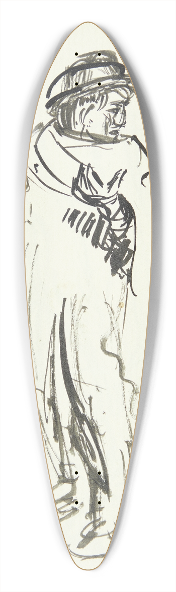 Peter Hansen - Italiensk bonde 39.3 inch art pintail longboard deck