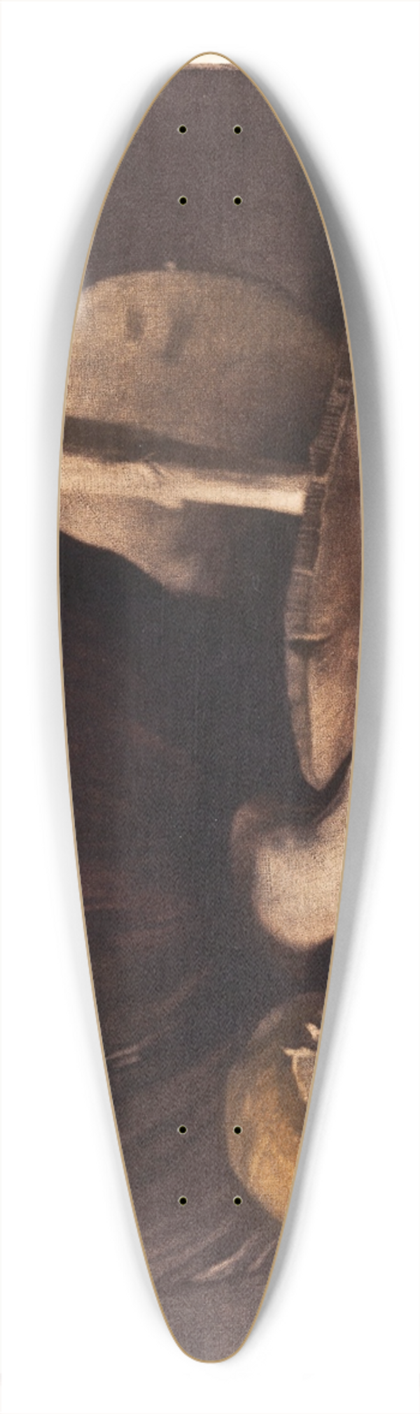 Peter Ilsted - Gul Champignon 39.3 inch art pintail longboard deck