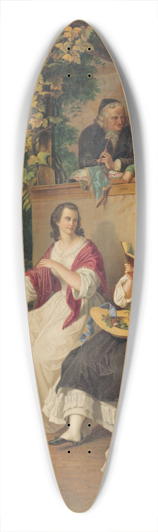 Peter Michal Boh - Family Idyll 39.3 inch art pintail longboard deck