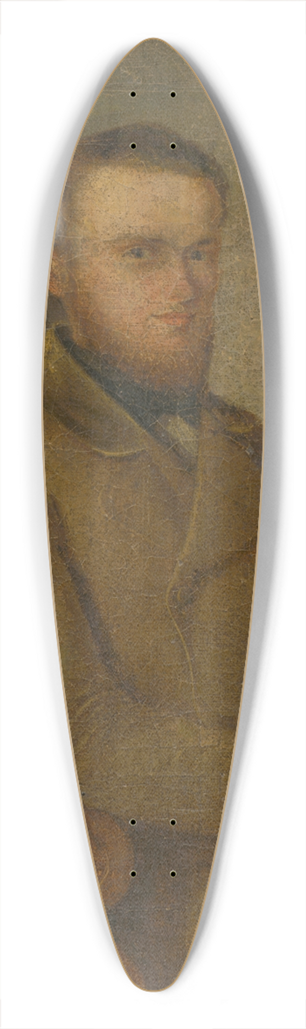 Peter Michal Boh - Portrait of Jn Gallay 39.3 inch art pintail longboard deck