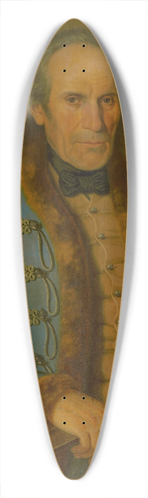 Peter Michal Boh - Portrait Of Miller Jn Hod 39.3 inch art pintail longboard deck
