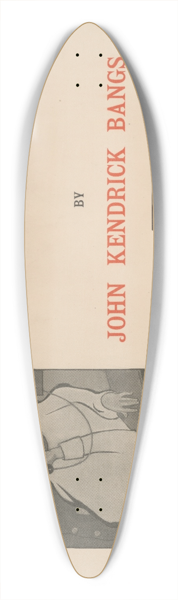 Peter Newell - The bicyclers and three other farces by John Kendrick Bangs 39.3 inch art pintail longboard deck